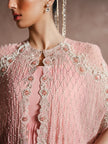 ROSÉE – PEARL & CRYSTAL EMBELLISHED CHIFFON CAPE