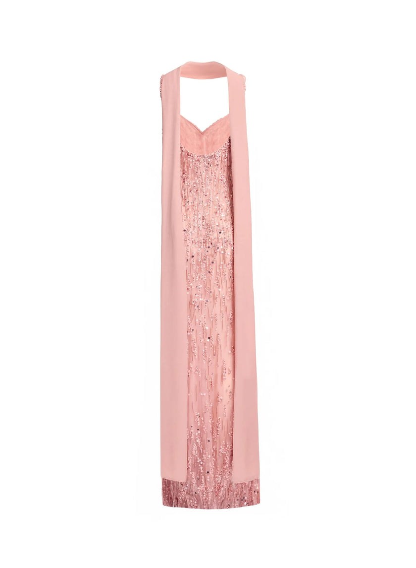 ROSAIRE BEADED LONG DRESS — ALIZAY SAAD | 2026 EDITION