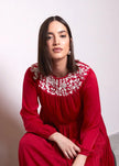 Imperial Pink Jalabiya by Alizay Saad