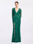ÉCLAT VERT BEADED FRINGE GOWN — ALIZAY SAAD | 2026 EDITION