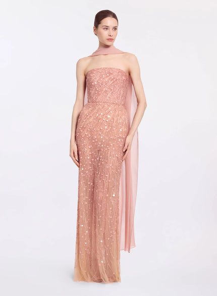 CELÉSTE STRAPLESS BEADED GOWN — ALIZAY SAAD | 2026 EDITION